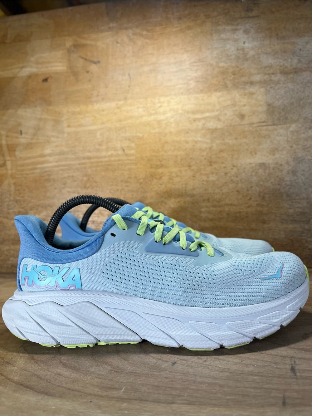 Hoka One One Arahi 7 REFLECTIVE Womens Size 9.5 Wide Running Shoes Sneakers Blue